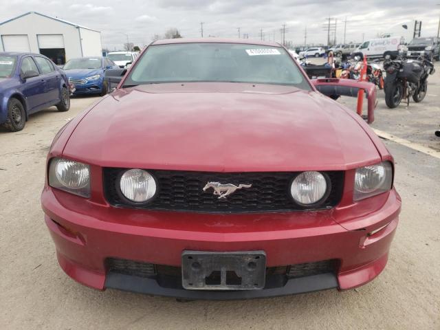 1ZVHT82H175283207 - 2007 FORD MUSTANG GT RED photo 5