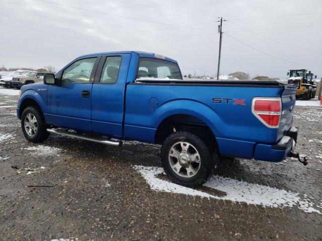 1FTRX148X9FB27440 - 2009 FORD F150 SUPER CAB BLUE photo 2