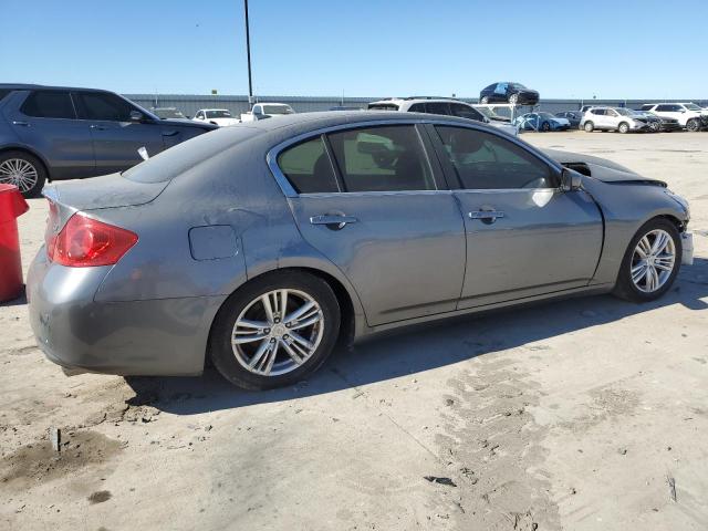 JN1CV6AP0DM306405 - 2013 INFINITI G37 BASE GRAY photo 3