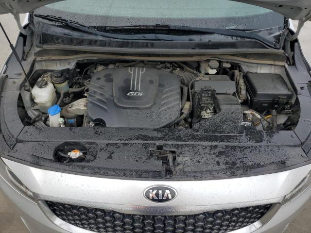 KNDMA5C15G6206826 - 2016 KIA SEDONA L SILVER photo 12