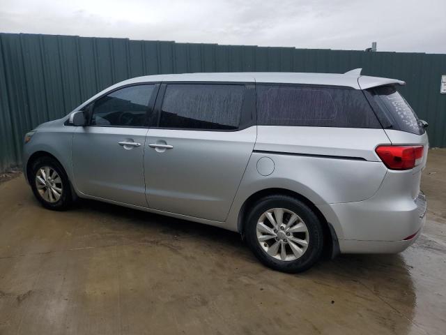 KNDMA5C15G6206826 - 2016 KIA SEDONA L SILVER photo 2