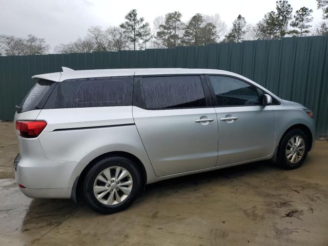 KNDMA5C15G6206826 - 2016 KIA SEDONA L SILVER photo 3