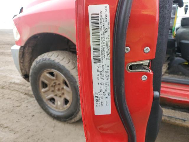 3C6TR5CT1GG138990 - 2016 RAM 2500 ST RED photo 12