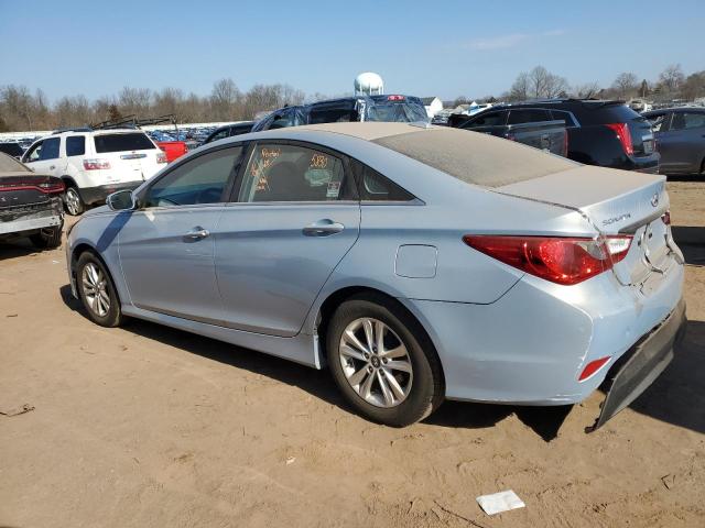 5NPEB4AC7EH918094 - 2014 HYUNDAI SONATA GLS BLUE photo 2