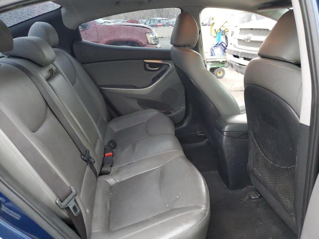 KMHDH4AE0DU571140 - 2013 HYUNDAI ELANTRA GLS BLUE photo 10