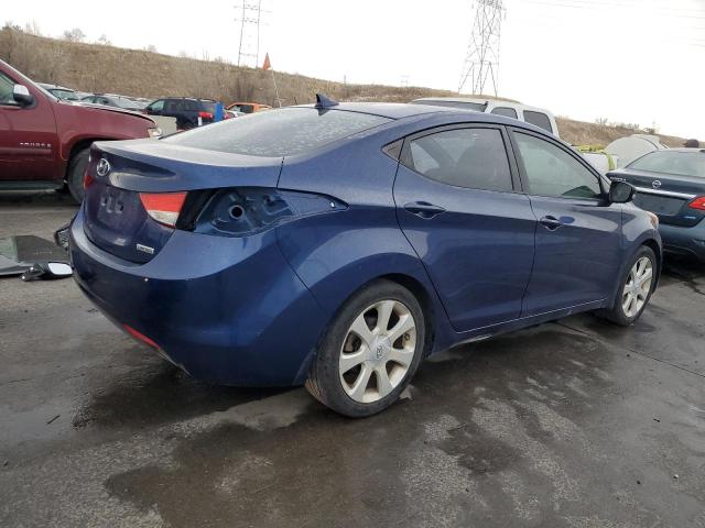 KMHDH4AE0DU571140 - 2013 HYUNDAI ELANTRA GLS BLUE photo 3