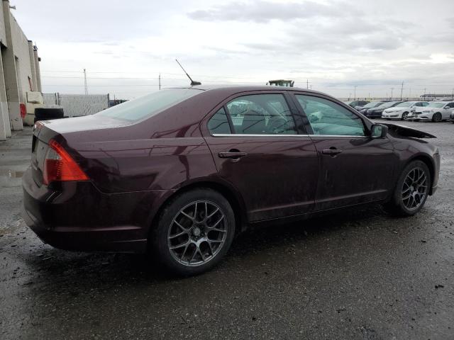 3FAHP0HA6BR261394 - 2011 FORD FUSION SE MAROON photo 3