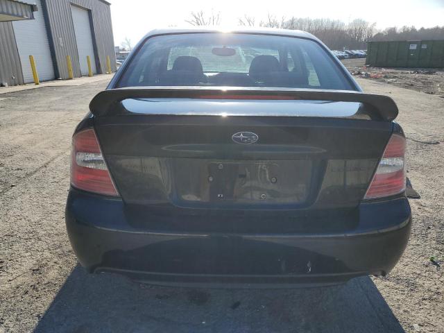 4S3BL616557213238 - 2005 SUBARU LEGACY 2.5I BLACK photo 6