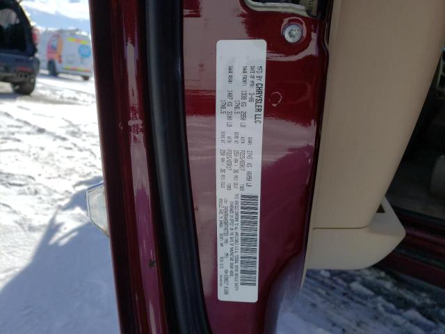 2A8HR64X68R746739 - 2008 CHRYSLER TOWN & COU LIMITED MAROON photo 13