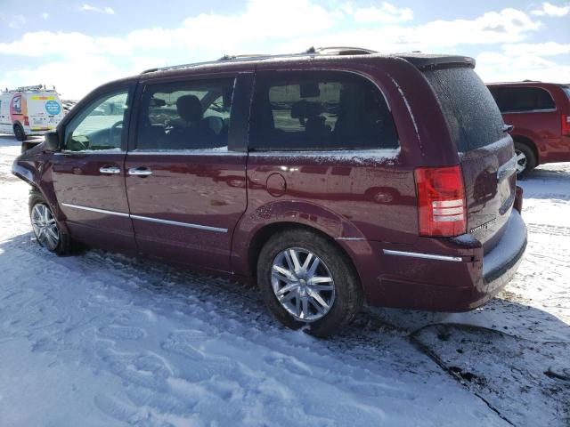 2A8HR64X68R746739 - 2008 CHRYSLER TOWN & COU LIMITED MAROON photo 2