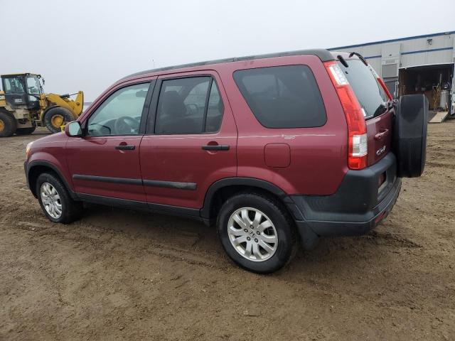 SHSRD78866U418094 - 2006 HONDA CR-V EX BURGUNDY photo 2