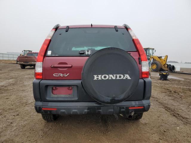 SHSRD78866U418094 - 2006 HONDA CR-V EX BURGUNDY photo 6