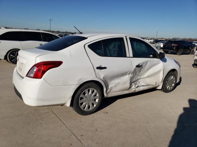 3N1CN7AP7FL911735 - 2015 NISSAN VERSA S WHITE photo 3