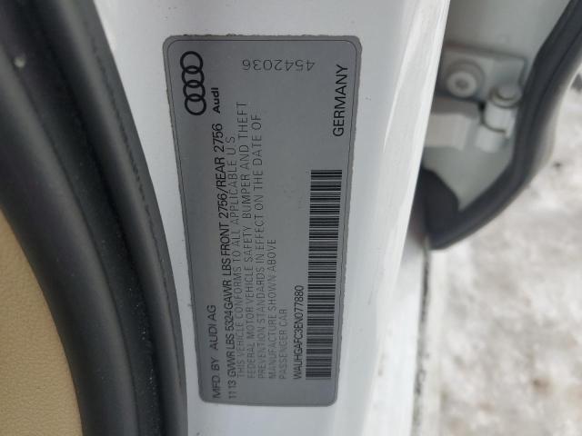 WAUHGAFC3EN077880 - 2014 AUDI A6 PRESTIGE თეთრი ფოტო 13