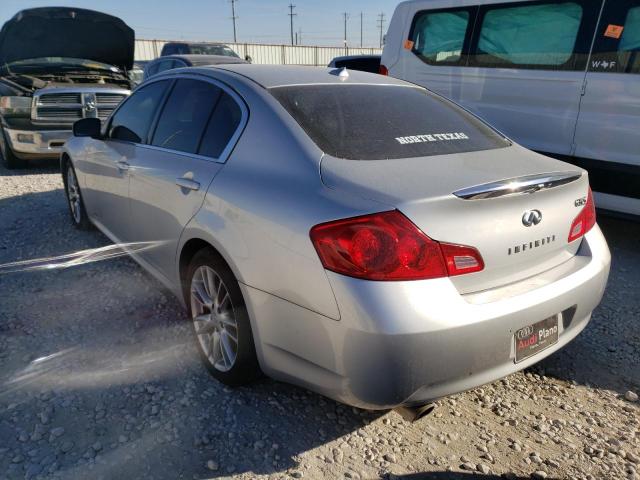 JNKBV61E27M700238 - 2007 INFINITI G35 SILVER photo 3