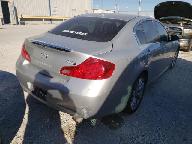 JNKBV61E27M700238 - 2007 INFINITI G35 SILVER photo 4