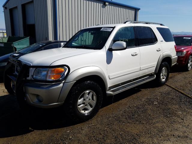 5TDBT44A23S143222 - 2003 TOYOTA SEQUOIA SR5 WHITE photo 2