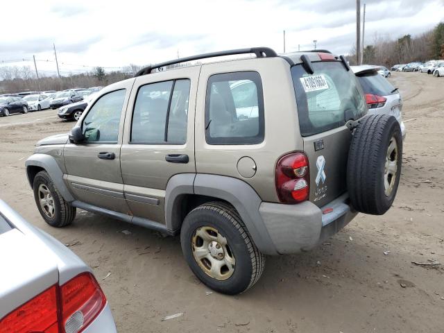 1J4GL48K06W178008 - 2006 JEEP LIBERTY SPORT BROWN photo 2