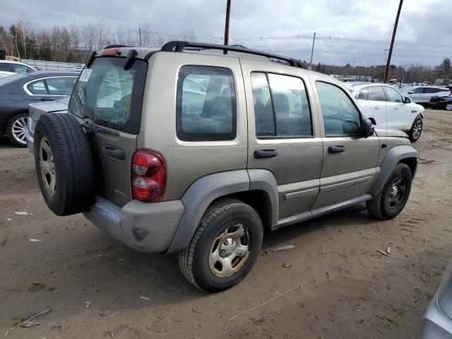 1J4GL48K06W178008 - 2006 JEEP LIBERTY SPORT BROWN photo 3