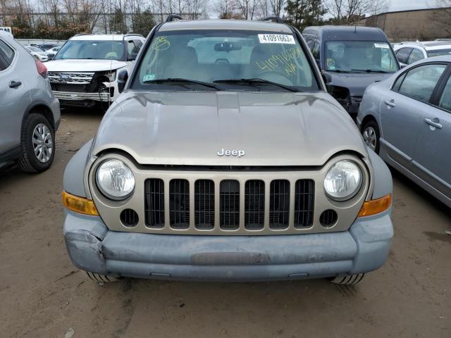 1J4GL48K06W178008 - 2006 JEEP LIBERTY SPORT BROWN photo 5