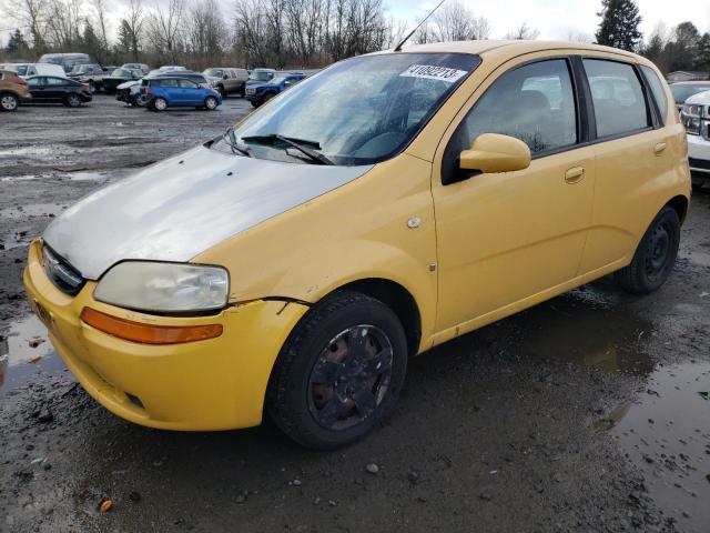 KL1TD66647B786990 - 2007 CHEVROLET AVEO BASE YELLOW photo 1