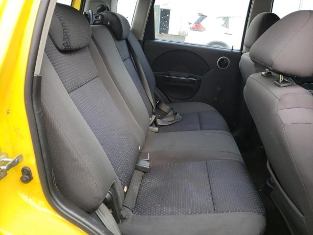 KL1TD66647B786990 - 2007 CHEVROLET AVEO BASE YELLOW photo 10