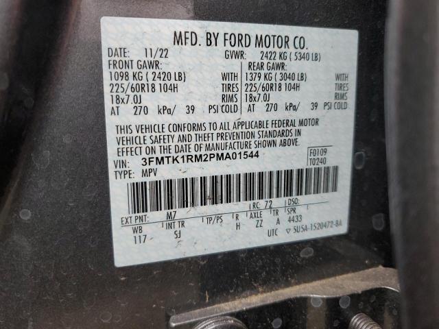 3FMTK1RM2PMA01544 - 2023 FORD MUSTANG MA SELECT GRAY photo 12