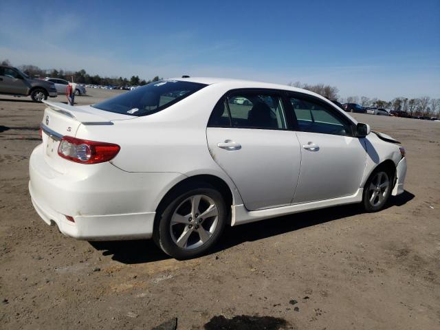 2T1BU4EE7BC601066 - 2011 TOYOTA COROLLA BASE WHITE photo 3