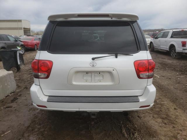5TDBT48A16S262183 - 2006 TOYOTA SEQUOIA LIMITED WHITE photo 6