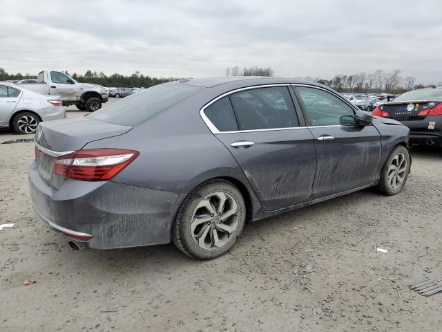 1HGCR2F83GA136592 - 2016 HONDA ACCORD EXL GRAY photo 3