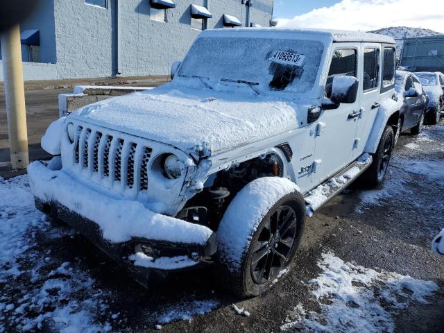 1C4JJXP68MW839210 - 2021 JEEP WRANGLER U SAHARA 4XE WHITE photo 1