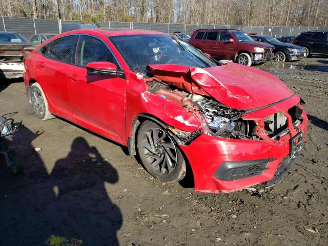 2HGFC2F74JH541780 - 2018 HONDA CIVIC EX RED photo 4