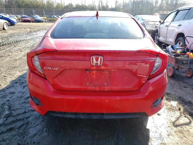 2HGFC2F74JH541780 - 2018 HONDA CIVIC EX RED photo 6