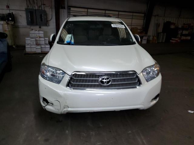 JTEEW41A882025730 - 2008 TOYOTA HIGHLANDER HYBRID WHITE photo 5