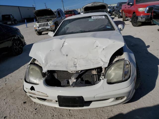 WDBKK49FX3F284531 - 2003 MERCEDES-BENZ SLK 230 KOMPRESSOR WHITE photo 5