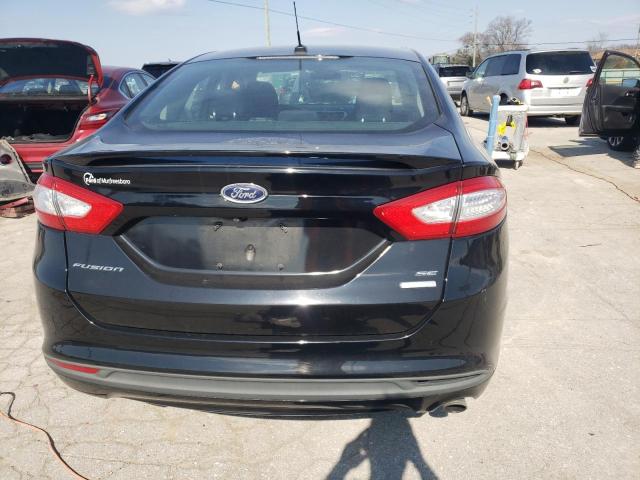 3FA6P0HD2GR308834 - 2016 FORD FUSION SE BLACK photo 6