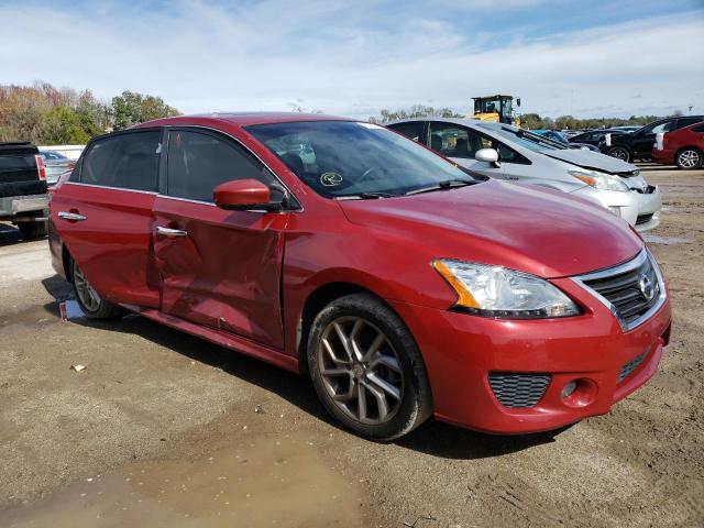 3N1AB7AP4DL613432 - 2013 NISSAN SENTRA S RED photo 4