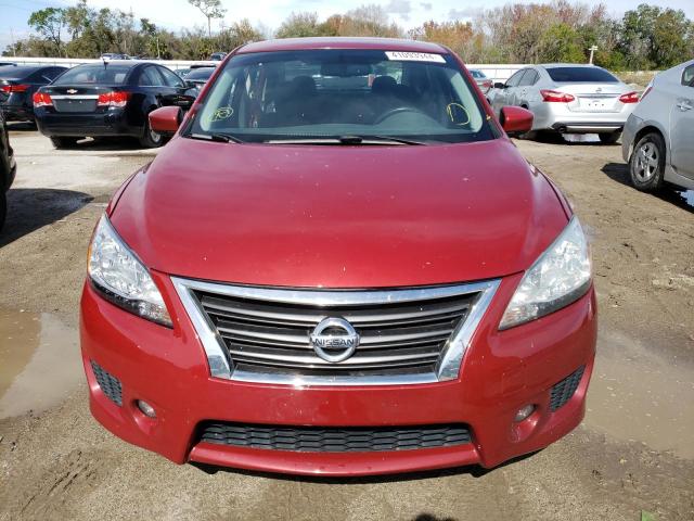 3N1AB7AP4DL613432 - 2013 NISSAN SENTRA S RED photo 5