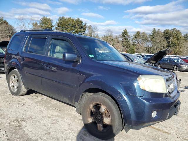 5FNYF4H61BB020165 - 2011 HONDA PILOT EXL BLUE photo 4