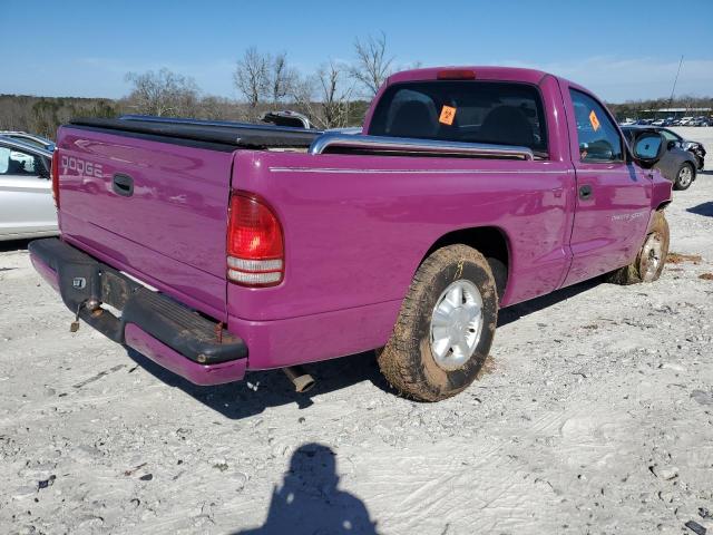 1B7FL26X4VS252346 - 1997 DODGE DAKOTA PURPLE photo 3