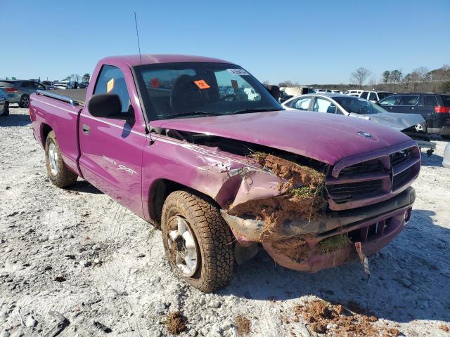 1B7FL26X4VS252346 - 1997 DODGE DAKOTA PURPLE photo 4