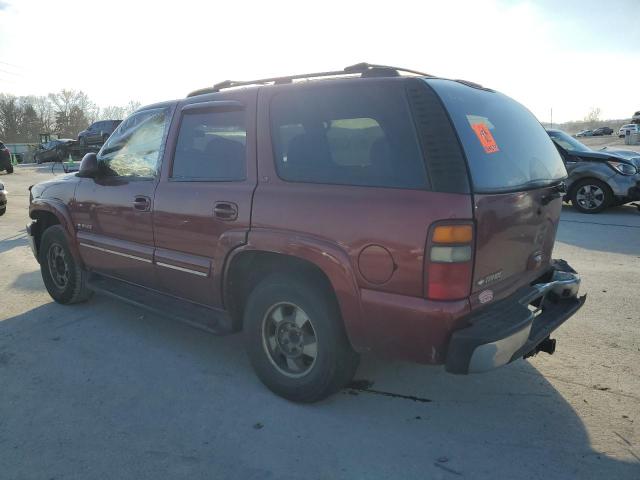 1GNEC13T12J168338 - 2002 CHEVROLET TAHOE C1500 MAROON photo 2