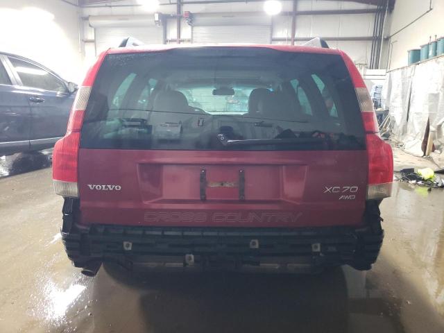 YV1SZ59H541136350 - 2004 VOLVO XC70 RED photo 6