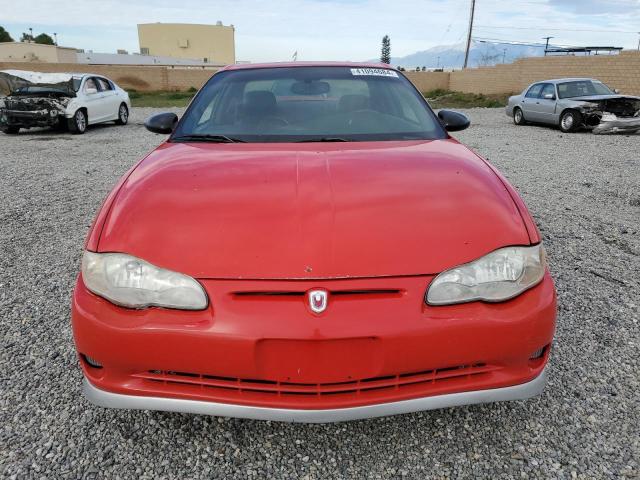 2G1WX12K0Y9308435 - 2000 CHEVROLET MONTECARLO SS RED photo 5
