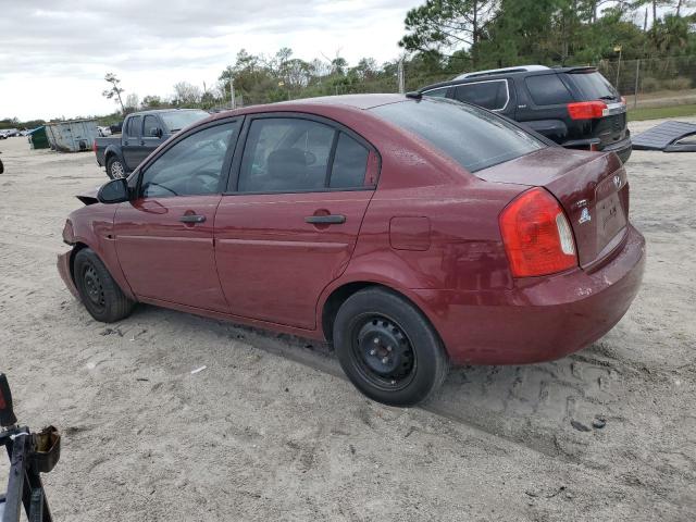 KMHCN46C38U238528 - 2008 HYUNDAI ACCENT GLS BURGUNDY photo 2