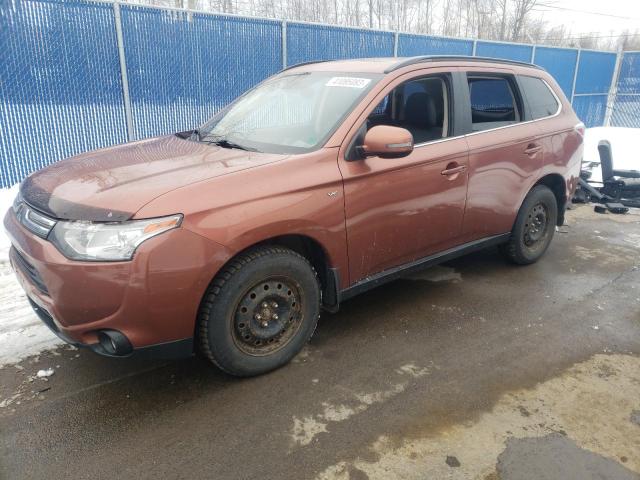 JA4JZ4AX9EZ605323 - 2014 MITSUBISHI OUTLANDER GT ORANGE photo 1