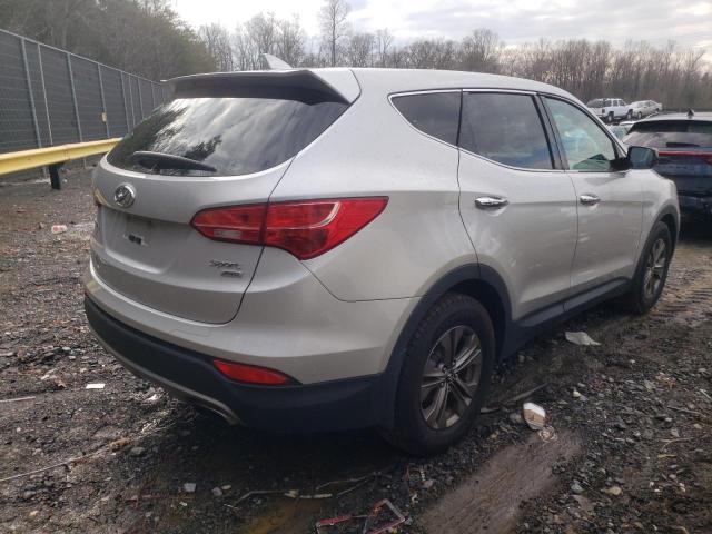 5XYZTDLBXEG167308 - 2014 HYUNDAI SANTA FE S SILVER photo 3