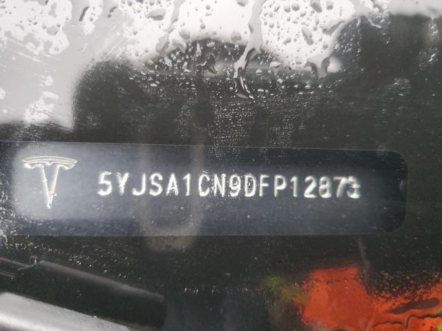 5YJSA1CN9DFP12873 - 2013 TESLA MODEL S Mavi foto 12