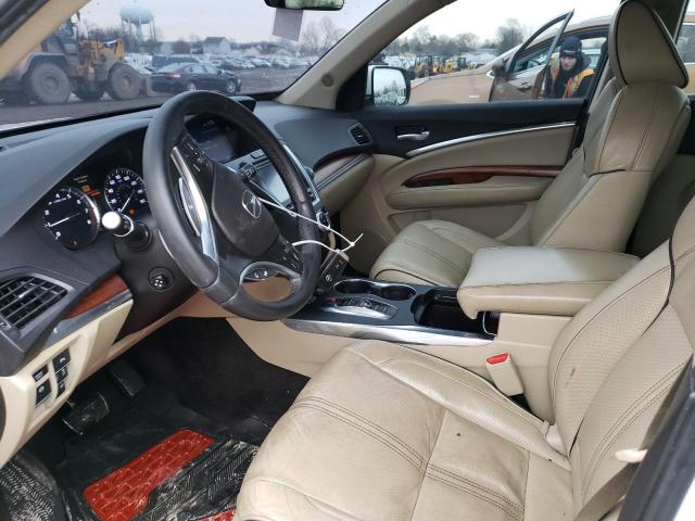 5FRYD4H85HB009667 - 2017 ACURA MDX ADVANC WHITE photo 7