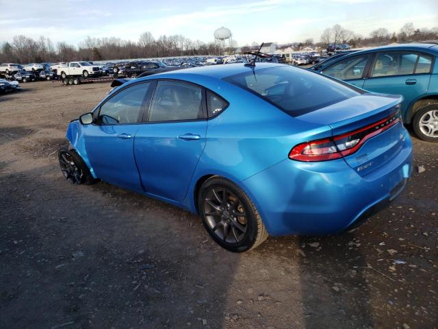 1C3CDFGB2GD823502 - 2016 DODGE DART GT SPORT BLUE photo 2